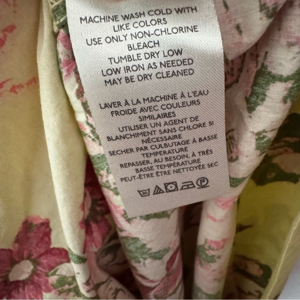 Free People Floral Tiered Maxi Dress in Sage, Yellow & Pink - Picture 7 of 9
